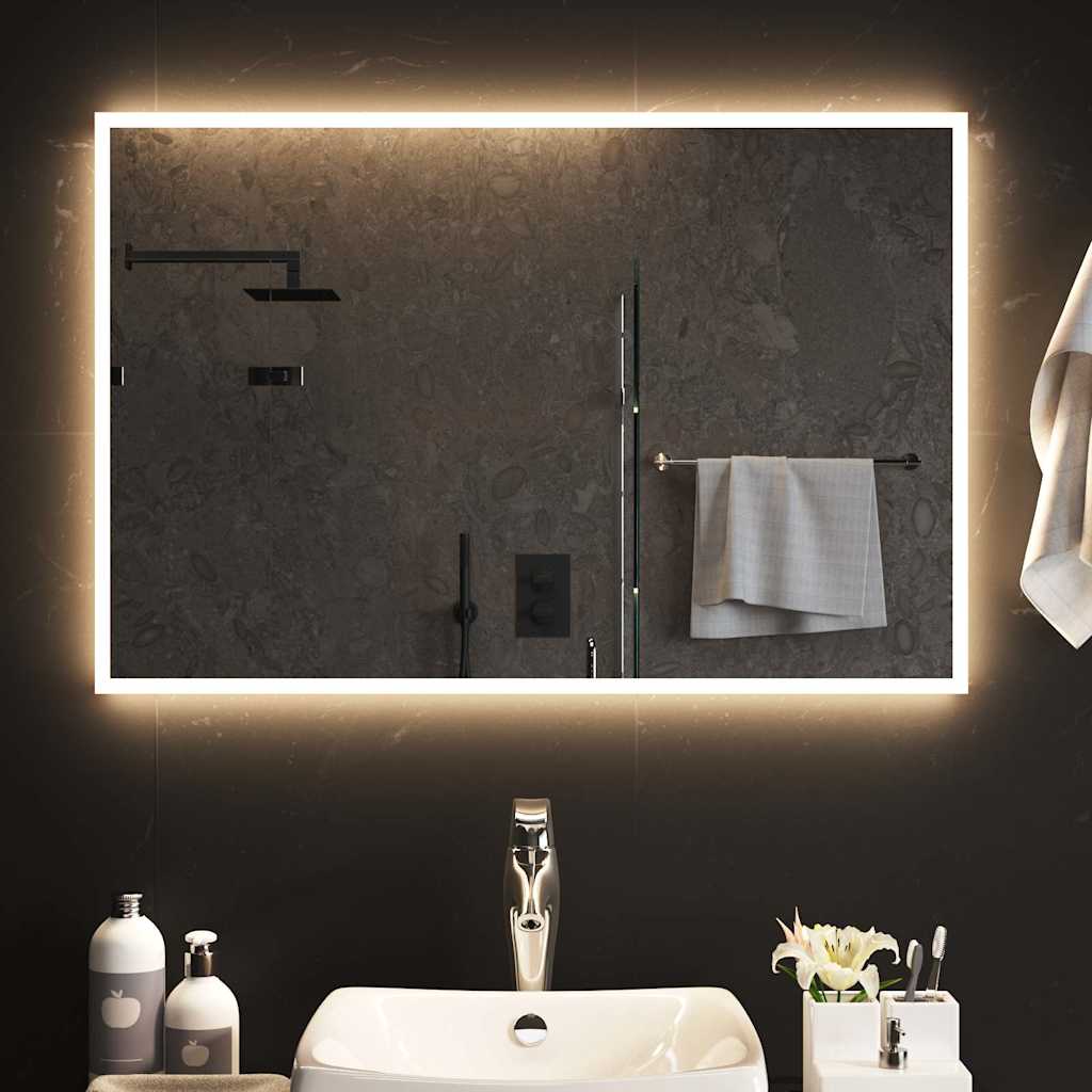 Miroir de salle de bain Vidaxx LED 90x60 cm