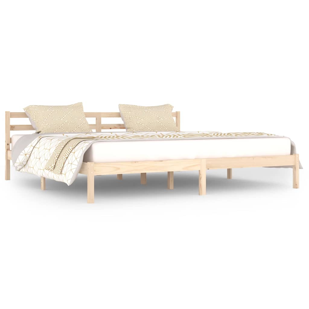 Vidaxl bedframe massief grenenhout 200x200 cm
