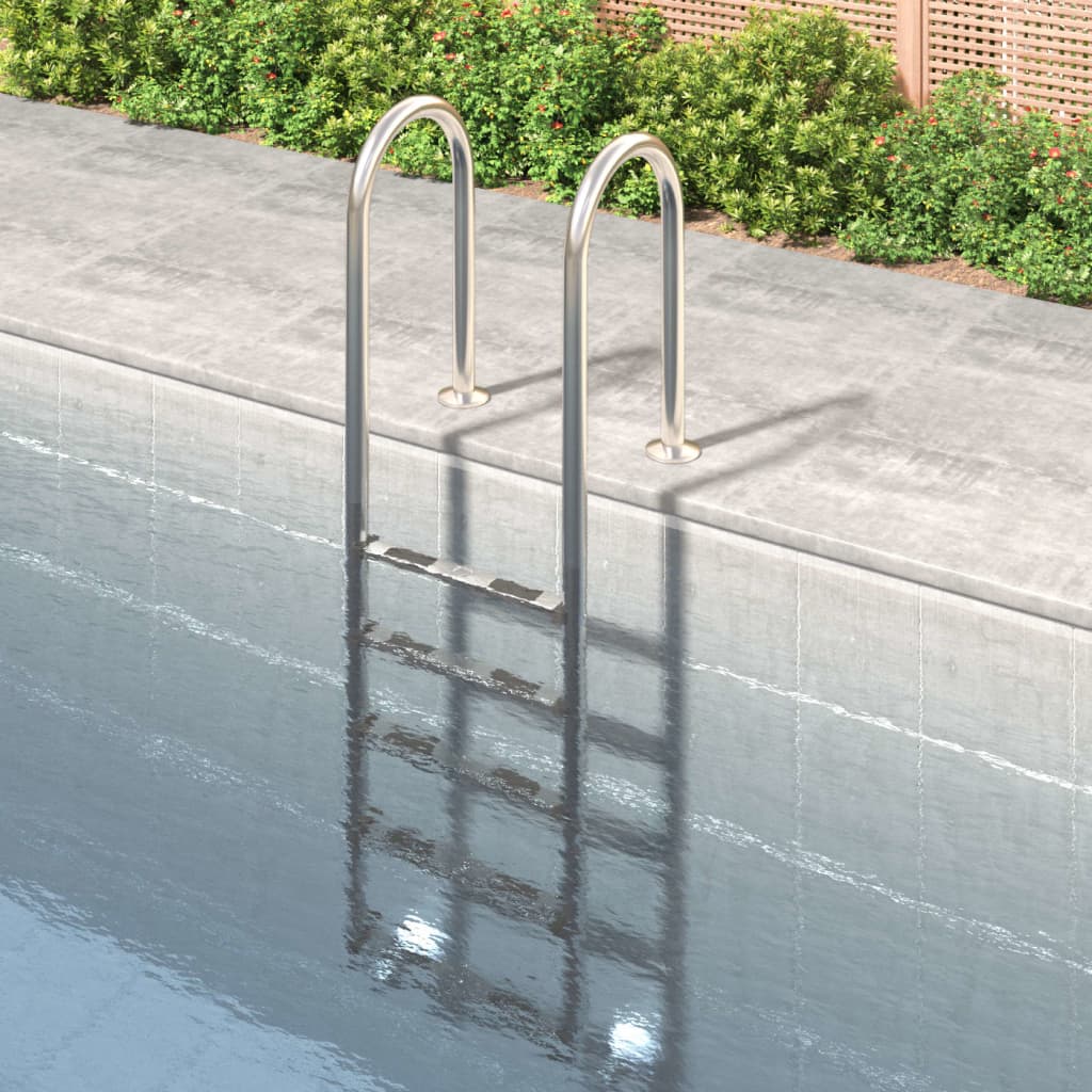 Échelle de piscine Vidaxl 54x38x211 cm 304 Acier inoxydable