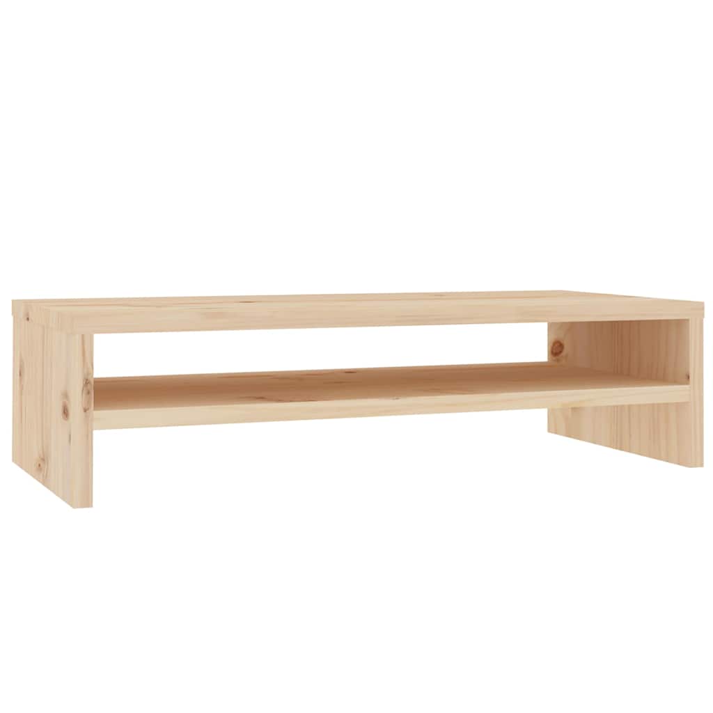 Vidaxl monitorstandaard 50x24x13 cm massief grenenhout