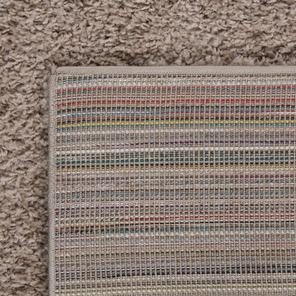 Tapis vidaxl pile haute hippique 160x230 cm beige