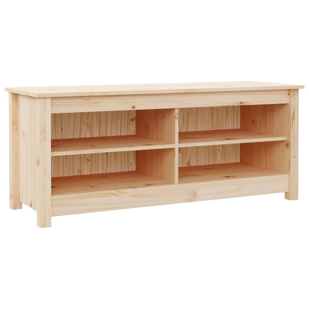 Vidaxx banc à chaussures 110x38x45,5 cm bois de pin massif