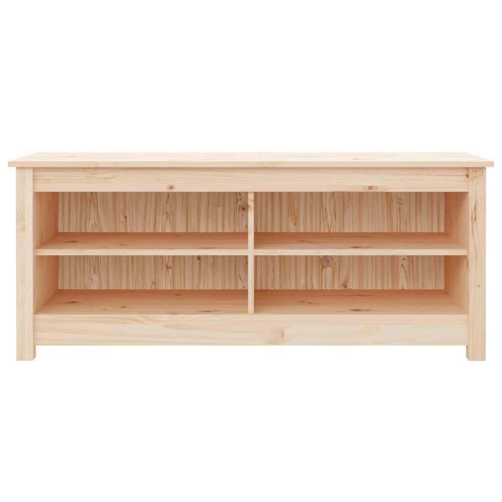 Vidaxx banc à chaussures 110x38x45,5 cm bois de pin massif