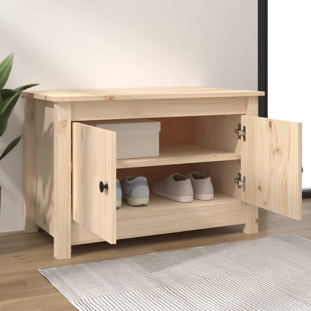 Vidaxx meuble à chaussures 70x38x45,5 cm bois de pin massif