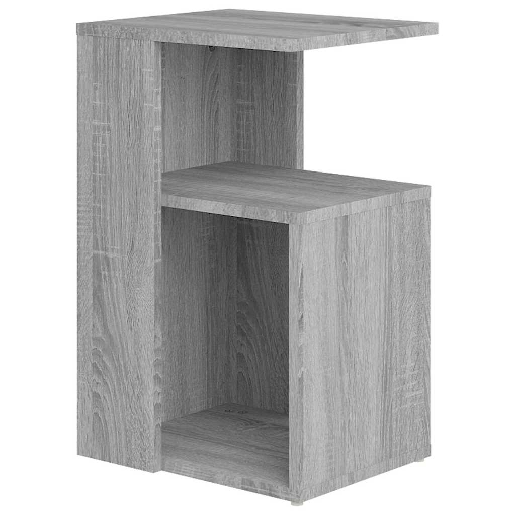 Vidaxl bijzettafel 36x30x56 cm bewerkt hout grijs sonoma eikenkleurig