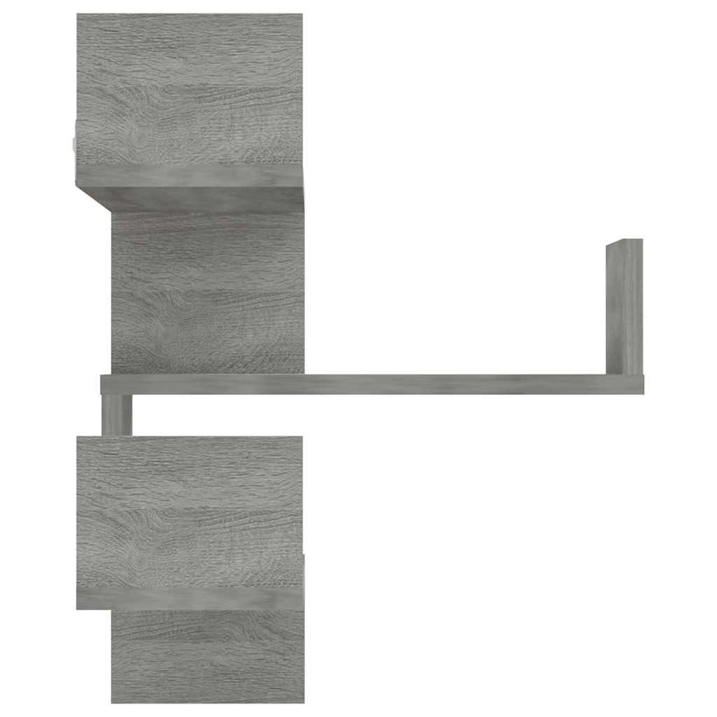 Vidaxl hoekwandschap 40x40x50 cm bewerkt hout grijs sonoma eikenkleur