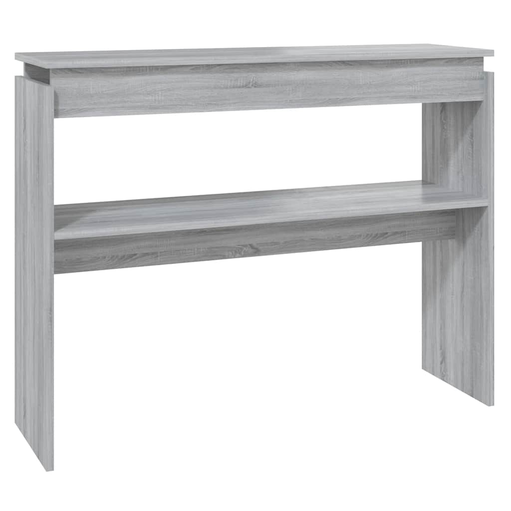 Vidaxl wandtafel 102x30x80 cm bewerkt hout grijs sonoma eikenkleurig