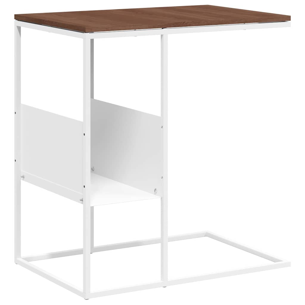 Vidaxl bijzettafel 55x36x59,5 cm bewerkt hout wit