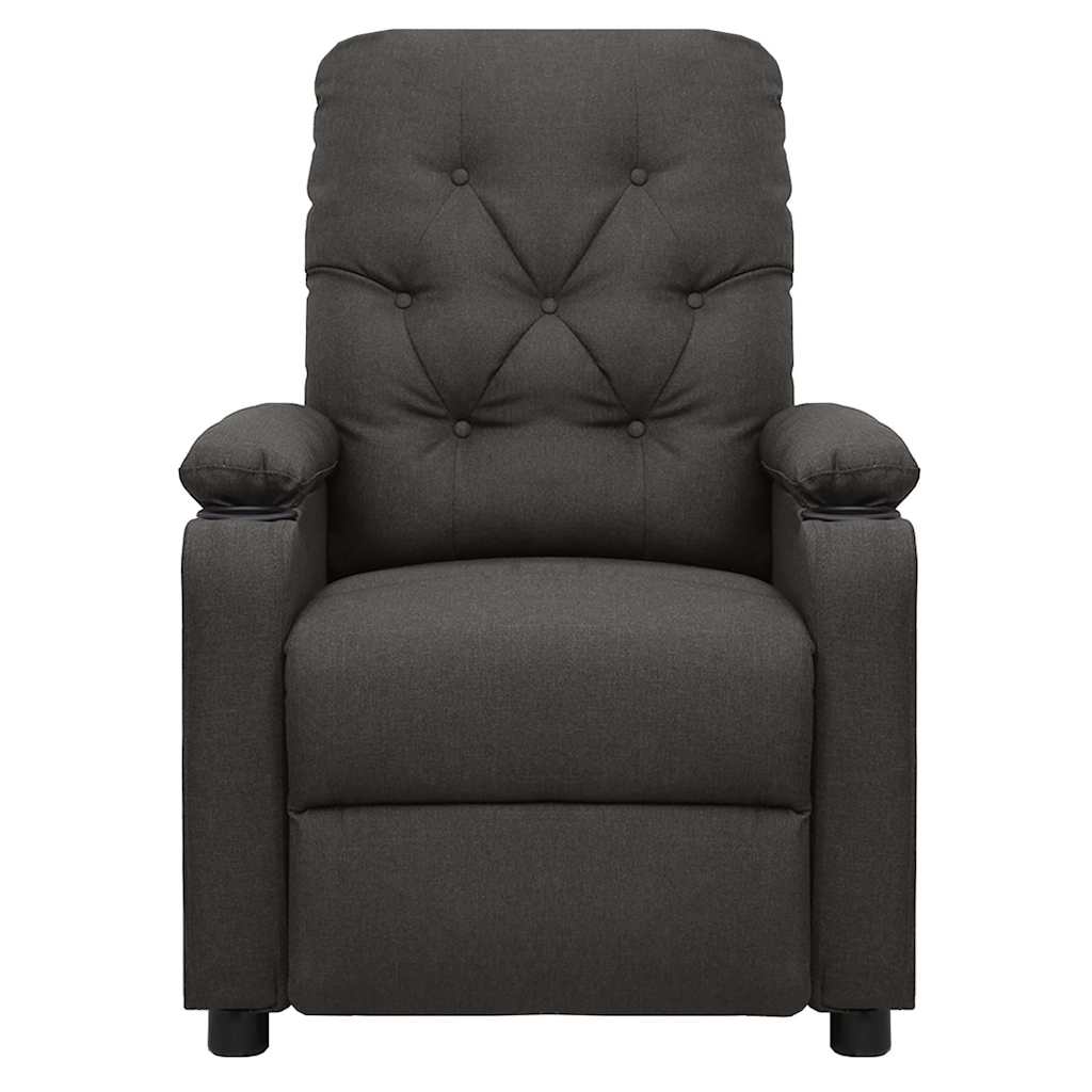 Vidaxl fauteuil elektrisch verstelbaar stof donkergrijs