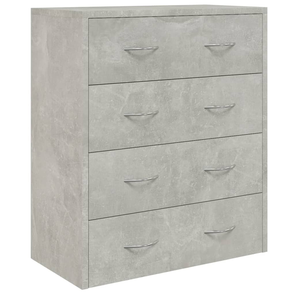 Vidaxl dressoir met 4 lades 60x30,5x71 cm betongrijs