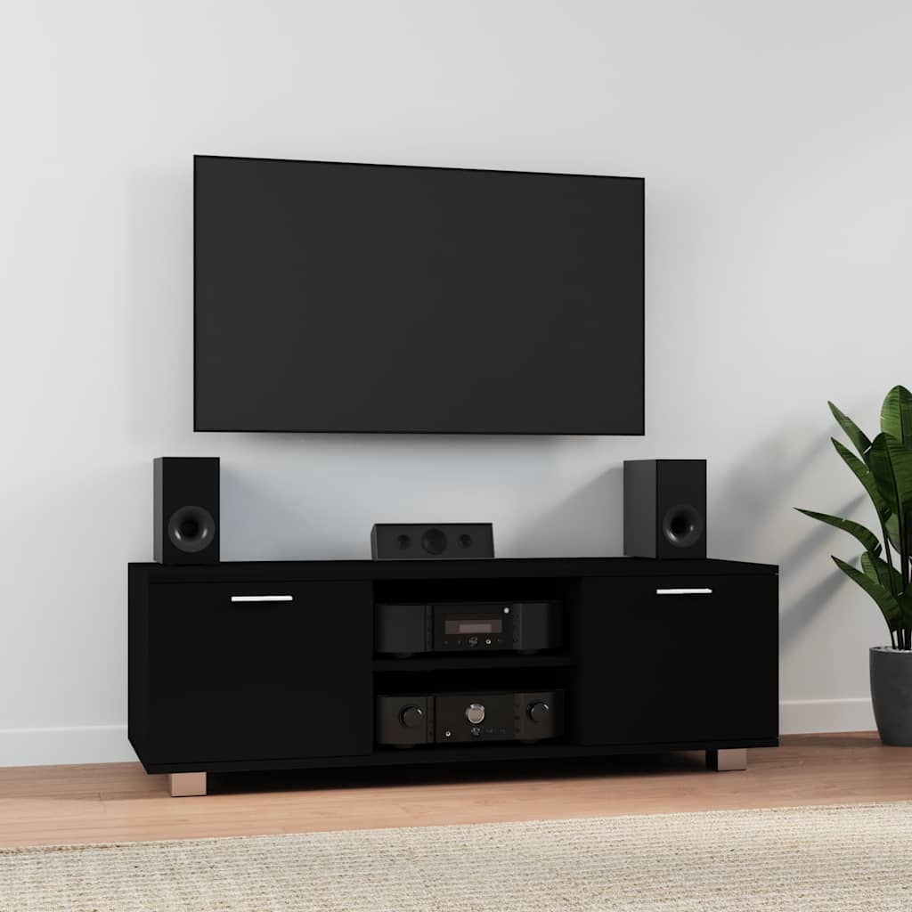 Vidaxl tv-meubel 120x40,5x35 cm bewerkt hout zwart