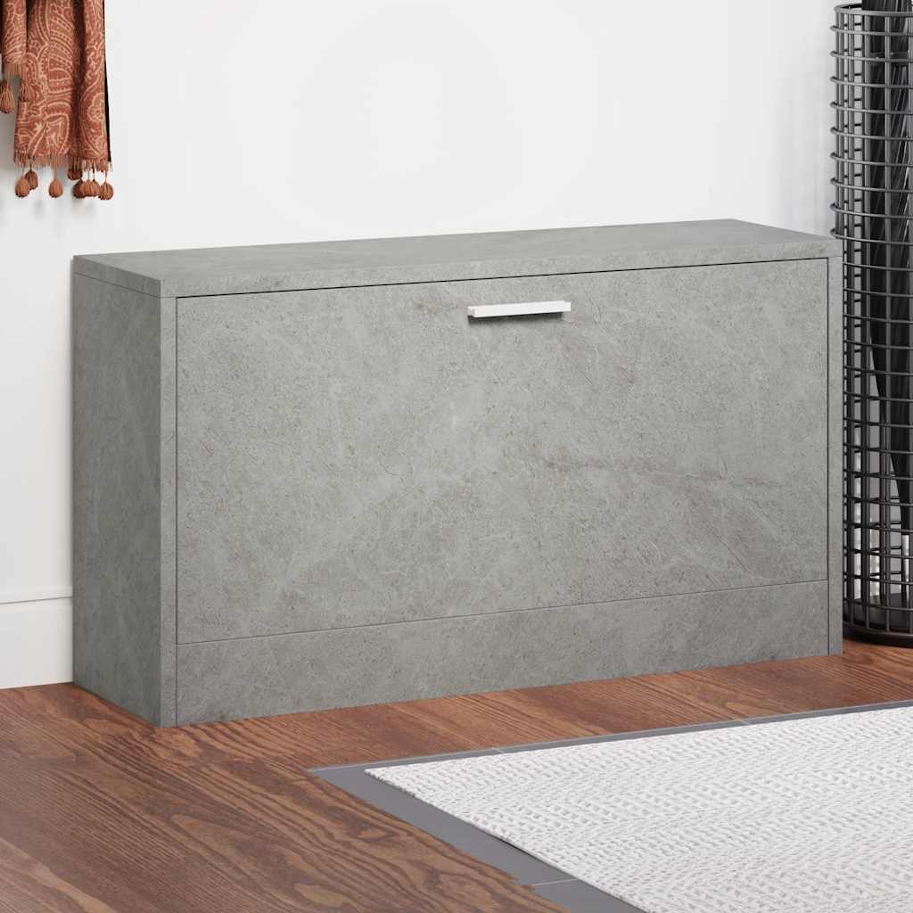 Vidaxx banc à chaussures 80x24x45 cm bois d'ingénierie béton gris
