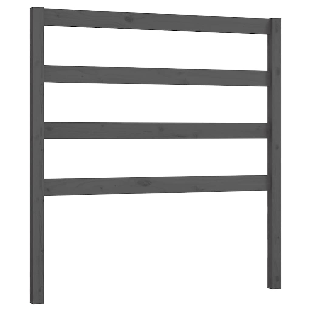 Vidaxl hoofdbord 96x4x100 cm massief grenenhout grijs