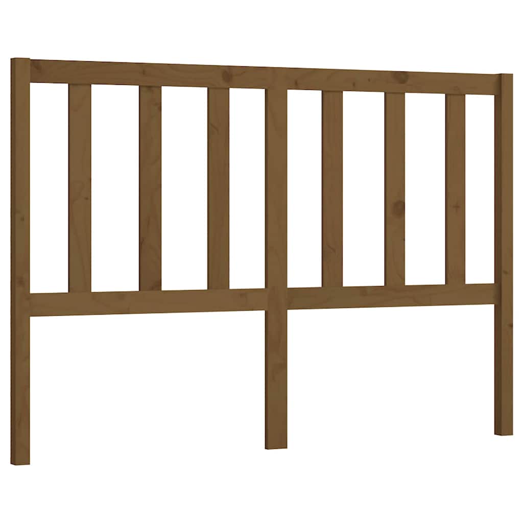 Vidaxl hoofdbord 141x4x100 cm massief grenenhout honingbruin