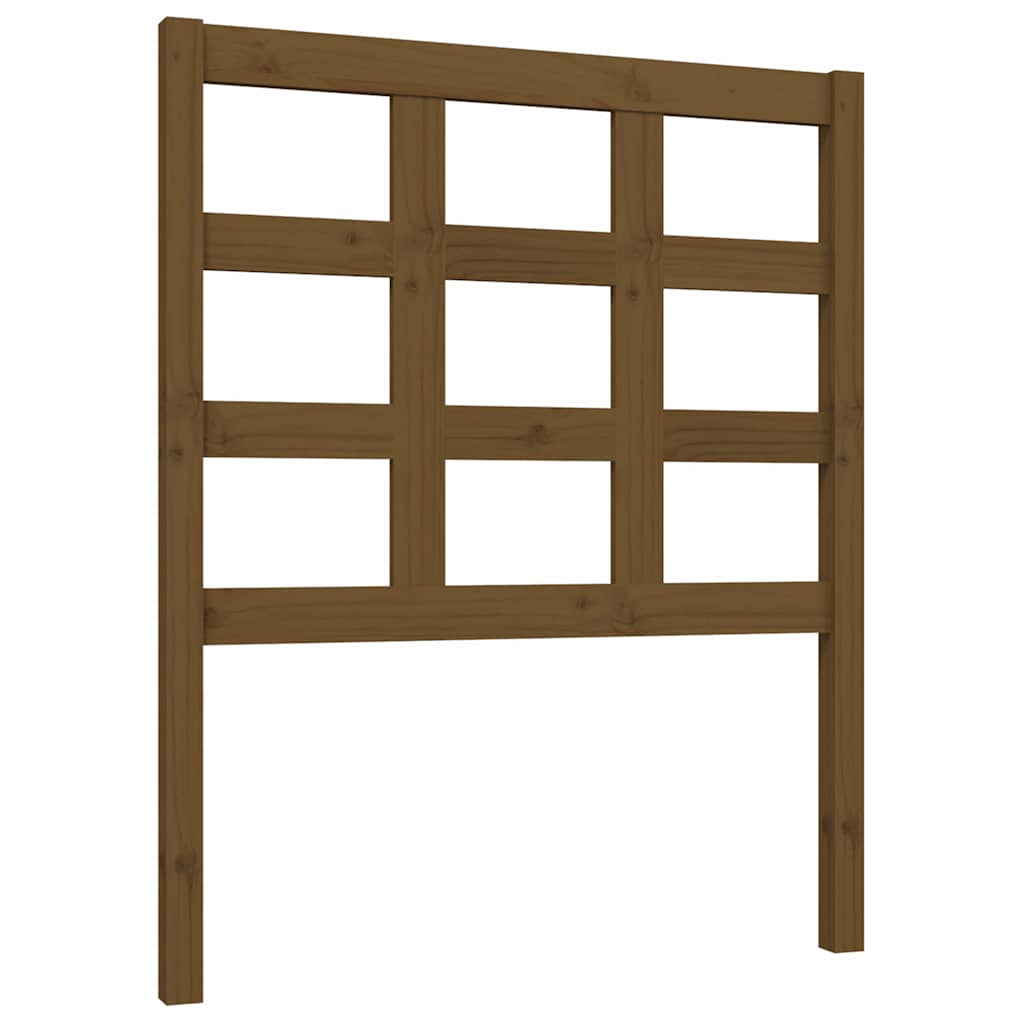 Vidaxl hoofdbord 80,5x4x100 cm massief grenenhout honingbruin