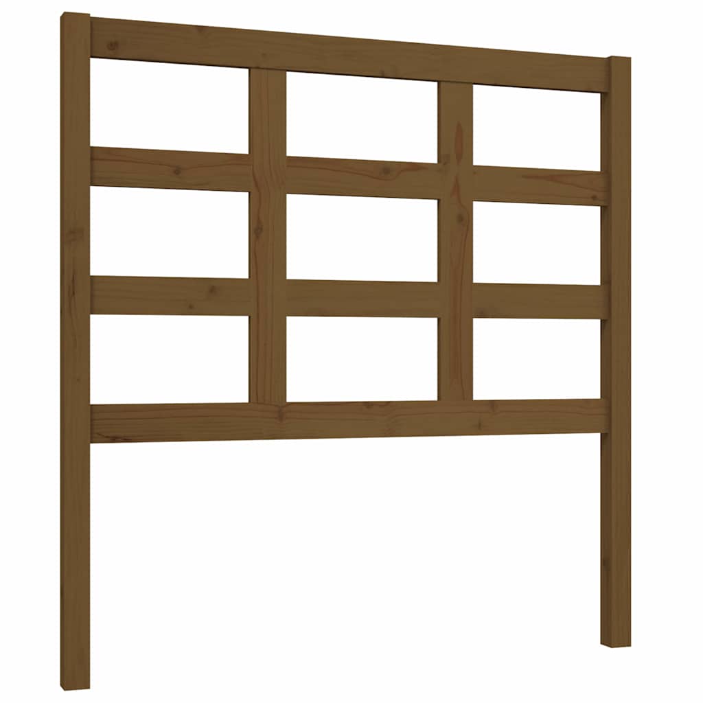Vidaxl hoofdbord 95,5x4x100 cm massief grenenhout honingbruin