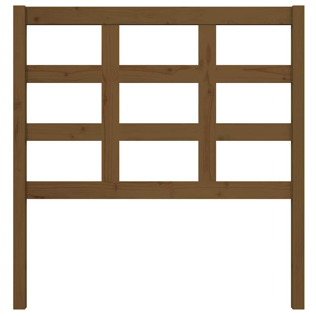 Vidaxl hoofdbord 95,5x4x100 cm massief grenenhout honingbruin