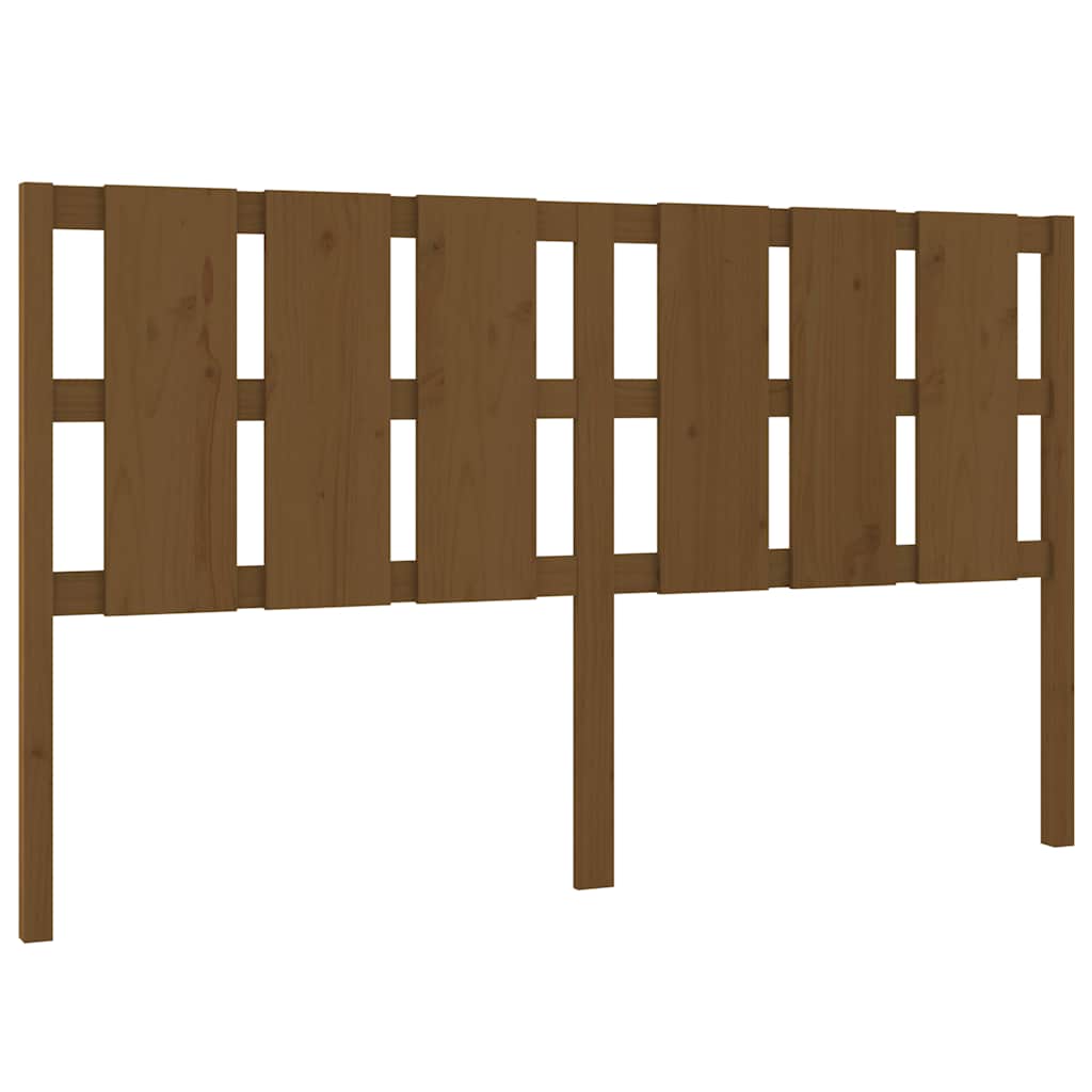 Vidaxl hoofdbord 185,5x4x100 cm massief grenenhout honingbruin
