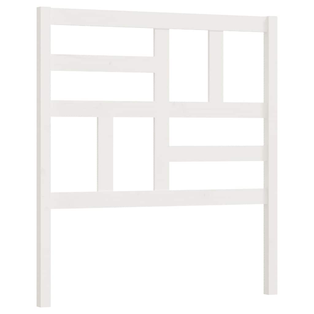 Vidaxl hoofdbord 96x4x104 cm massief grenenhout wit