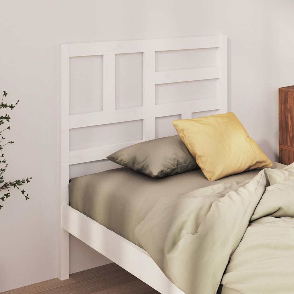 Vidaxl hoofdbord 106x4x104 cm massief grenenhout wit