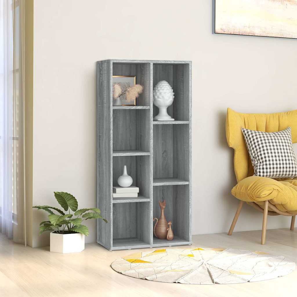 Vidaxl boekenkast 50x25x106 cm grijs sonoma eikenkleurig