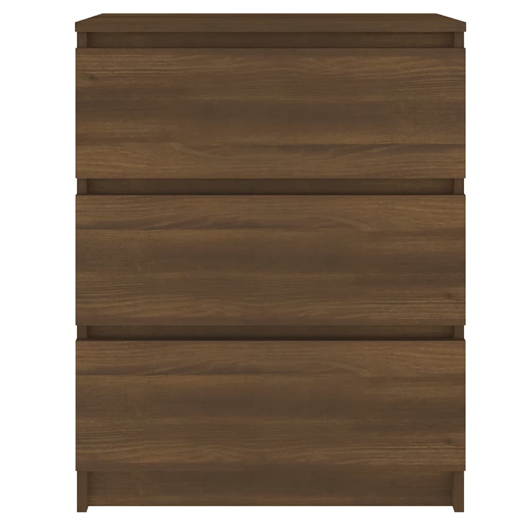 Vidaxl dressoir 60x35x76 cm bewerkt hout bruin eikenkleur