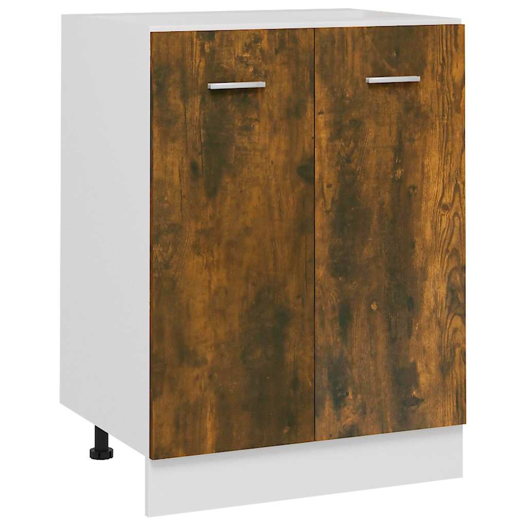 Vidaxl onderkast lyon 60x46x81,5 cm bewerkt hout gerookt eikenkleurig