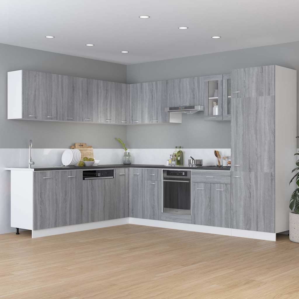 Vidaxl onderkast met lade lyon 60x46x81,5 cm bewerkt hout grijs sonoma