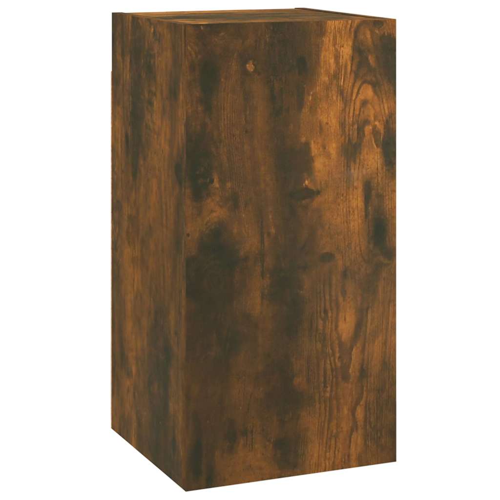 Vidaxl tv-meubel 30,5x30x60 cm bewerkt hout gerookt eikenkleurig