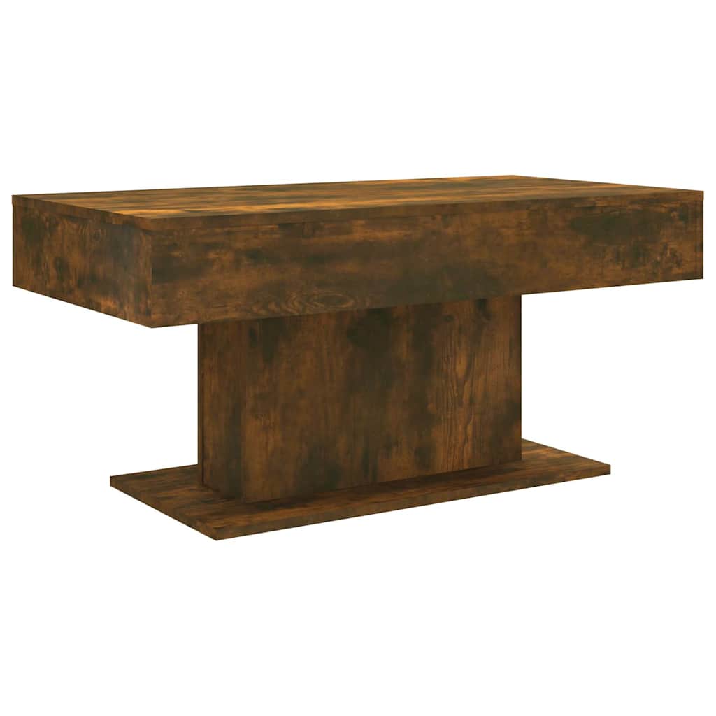 Vidaxl salontafel 96x50x45 cm bewerkt hout gerookt eikenkleurig