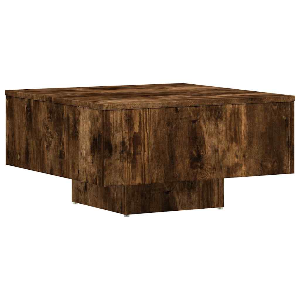 Vidaxl salontafel 60x60x31,5 cm bewerkt hout gerookt eikenkleurig