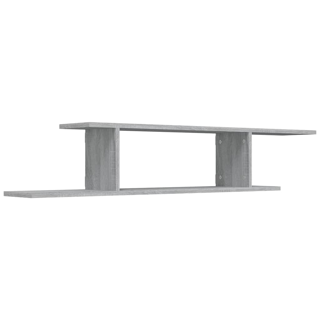 Vidaxl tv-wandschap 125x18x23 cm bewerkt hout grijs sonoma eikenkleur