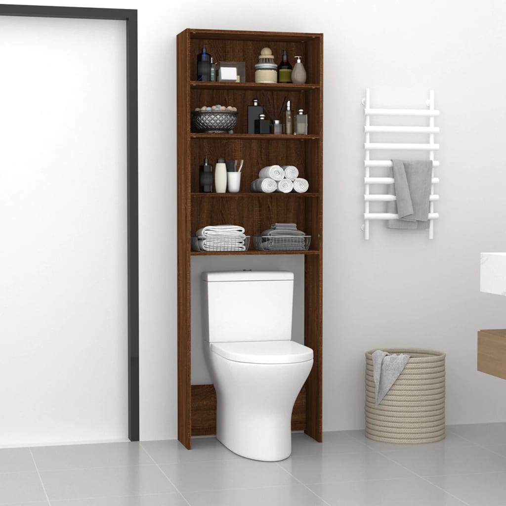 Vidaxx meuble lave linge 64x24x190 cm coloris chêne marron