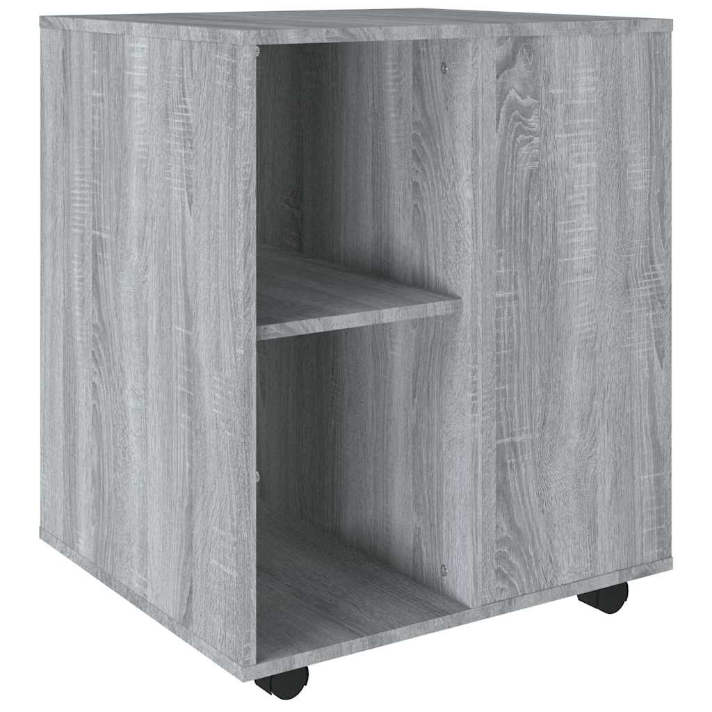 Vidaxl rolkast 60x53x72 cm bewerkt hout grijs sonoma eiken