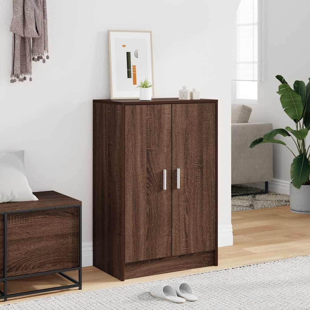 Vidaxx armoire à chaussures 60x35x92 cm bois fini couleur chêne marron
