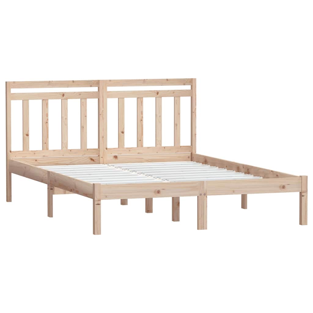 Vidaxl bedframe massief grenenhout 140x200 cm