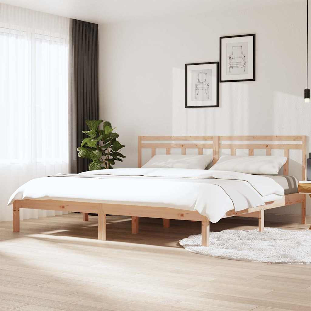 Vidaxl bedframe massief grenenhout 160x200 cm