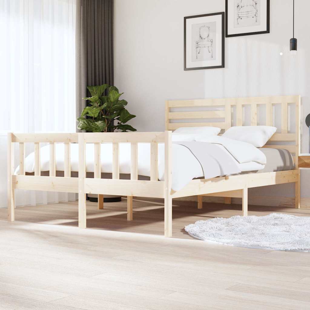Vidaxl bedframe massief hout 140x200 cm