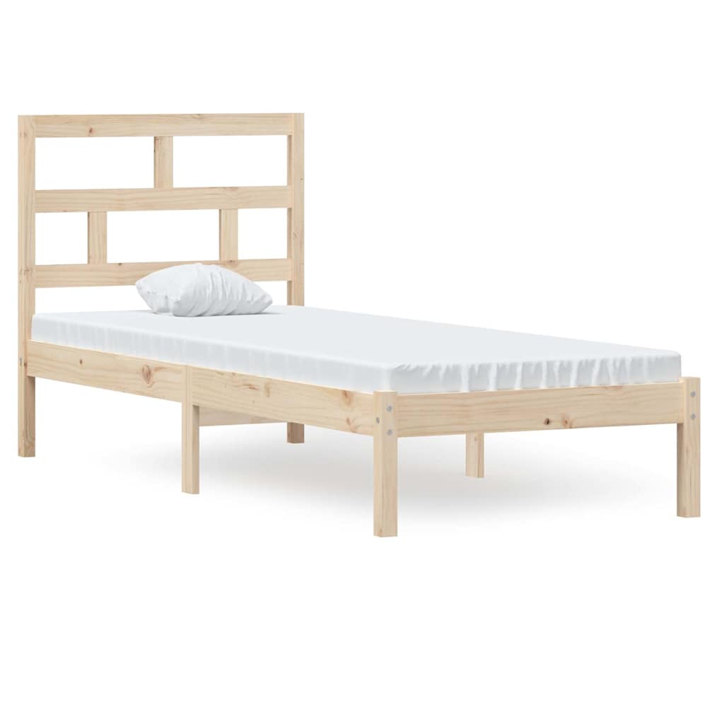 Vidaxl bedframe massief hout 75x190 cm