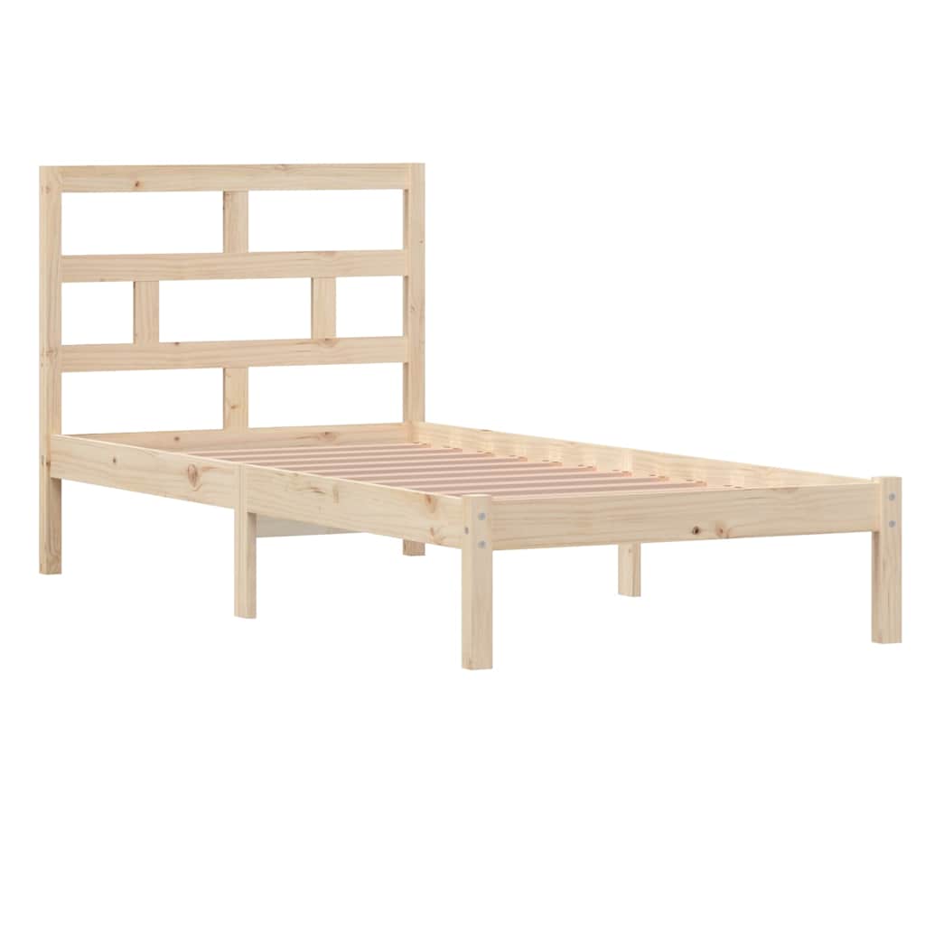 Vidaxl bedframe massief hout 90x190 cm
