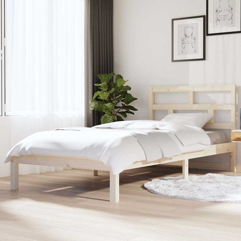Vidaxl bedframe massief grenenhout 90x200 cm