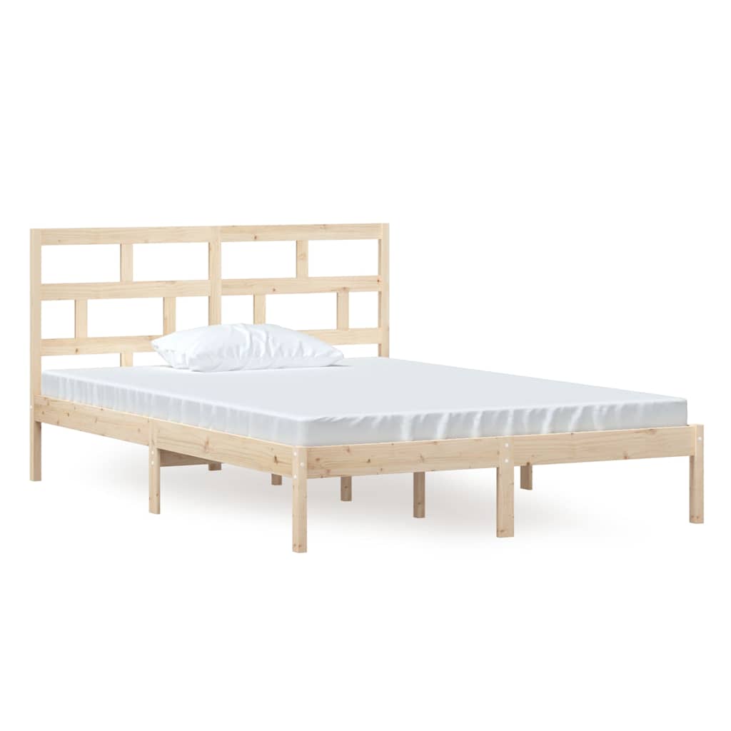 Vidaxl bedframe massief grenenhout 140x200 cm