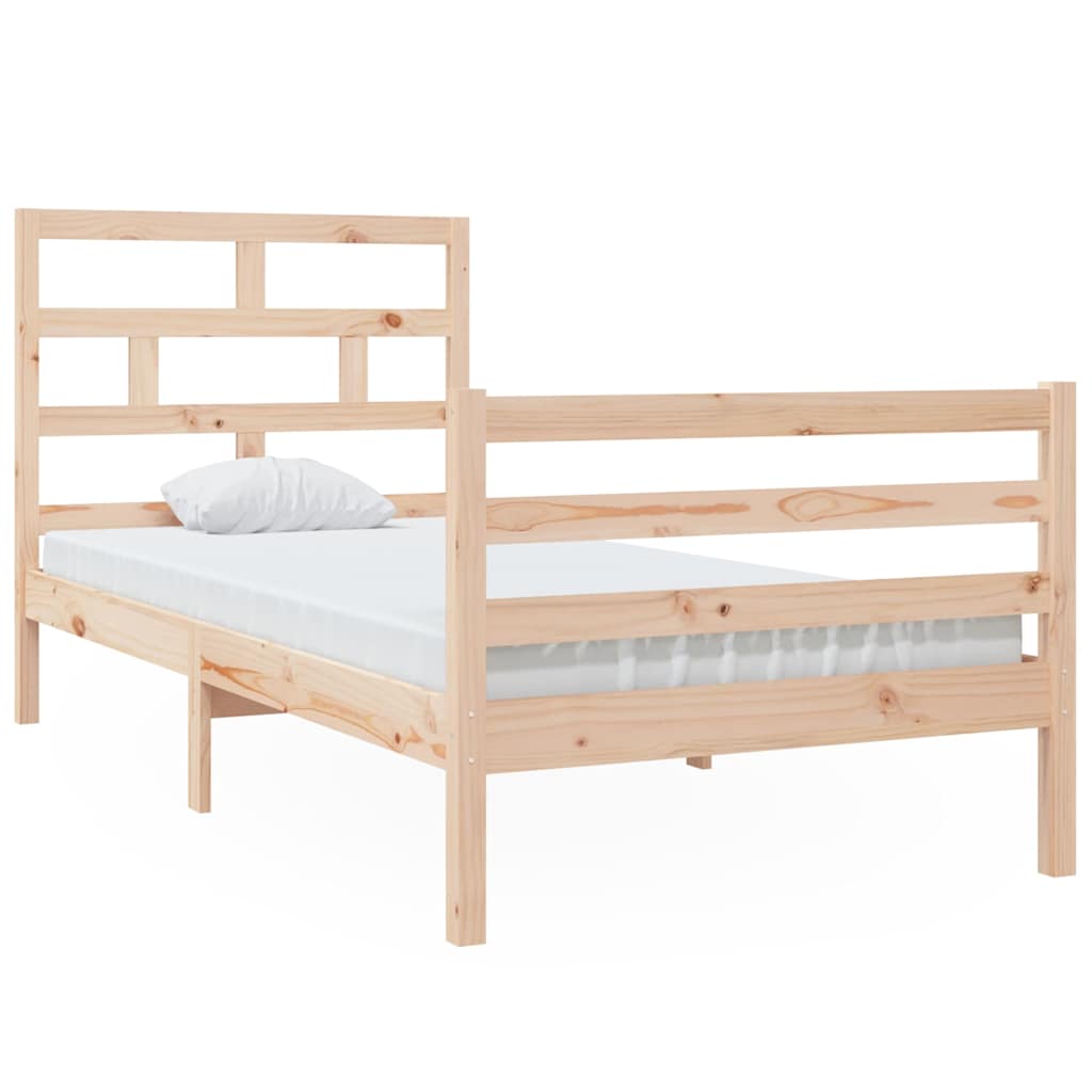 Vidaxl bedframe massief grenenhout 90x200 cm