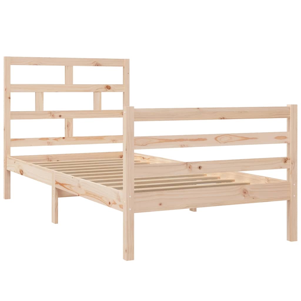 Vidaxl bedframe massief grenenhout 90x200 cm