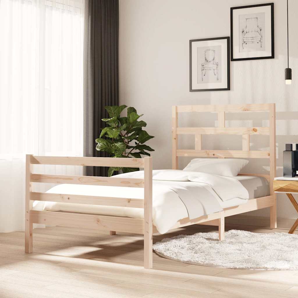 Vidaxl bedframe massief grenenhout 100x200 cm