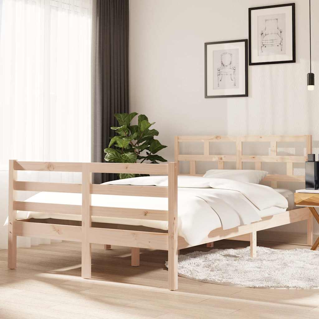 Vidaxl bedframe massief grenenhout 120x200 cm