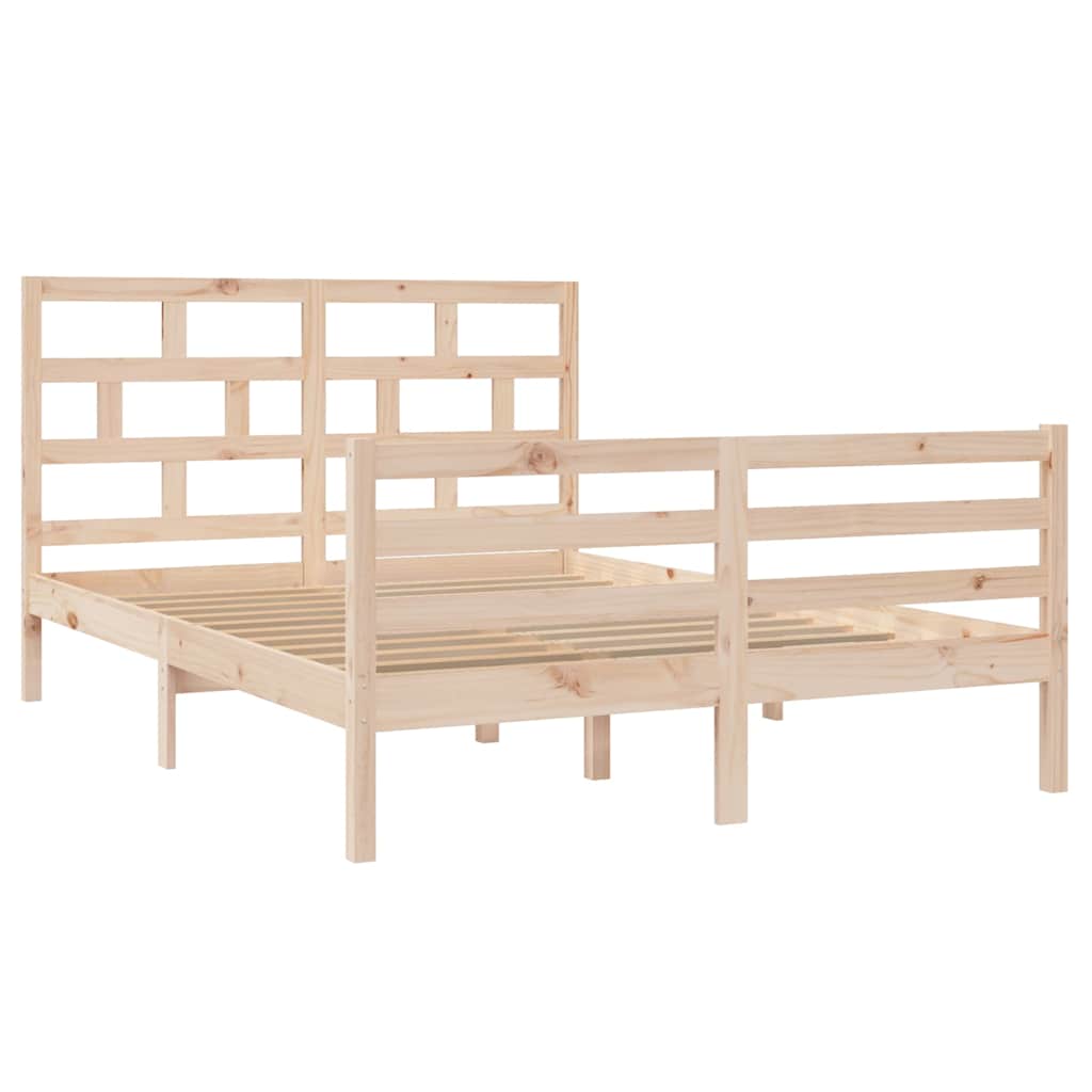 Vidaxl bedframe massief grenenhout 140x200 cm