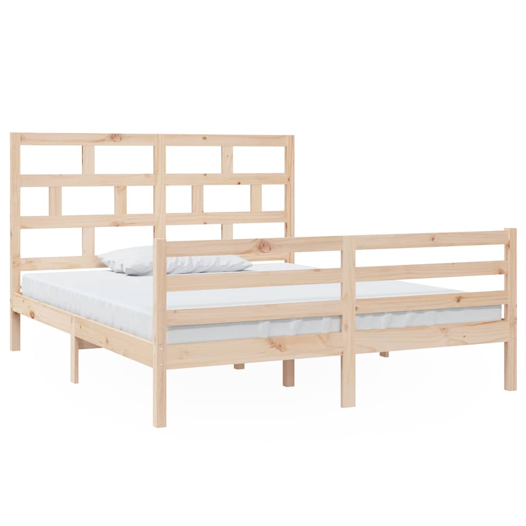 Vidaxl bedframe massief grenenhout 160x200 cm