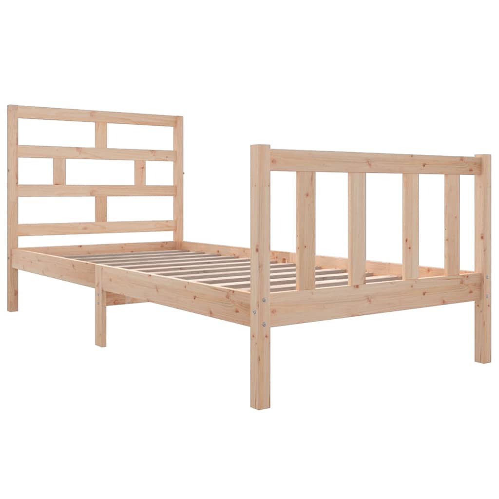 Vidaxl bedframe massief grenenhout 90x190 cm