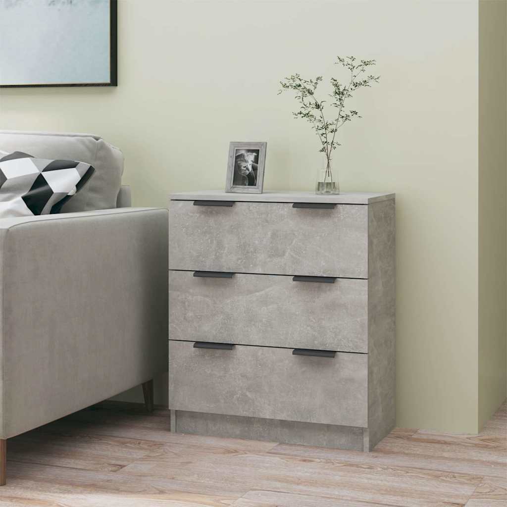 Vidaxl dressoir 60x30x70 cm bewerkt hout betongrijs